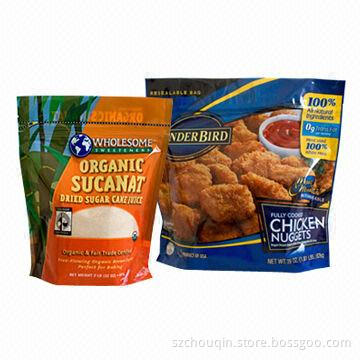 Stand-up Grocery Bags for candy, biscuit, chocolate, chip, popcorn, moisture-proof, zip lock